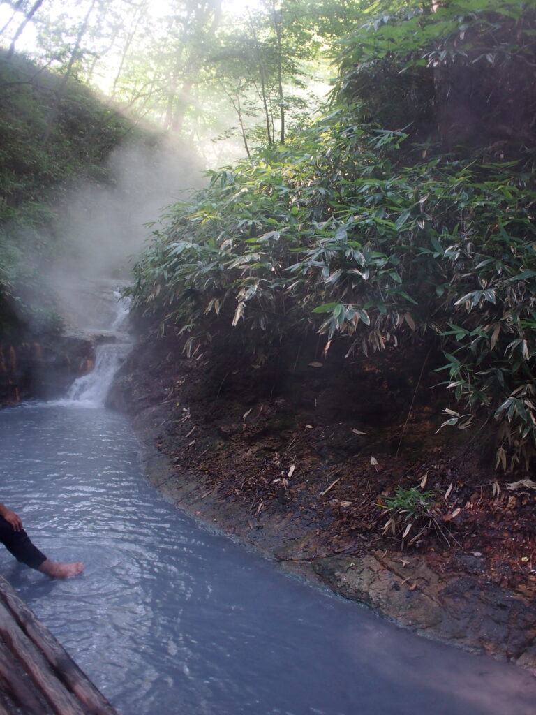 登別大湯沼天然足湯